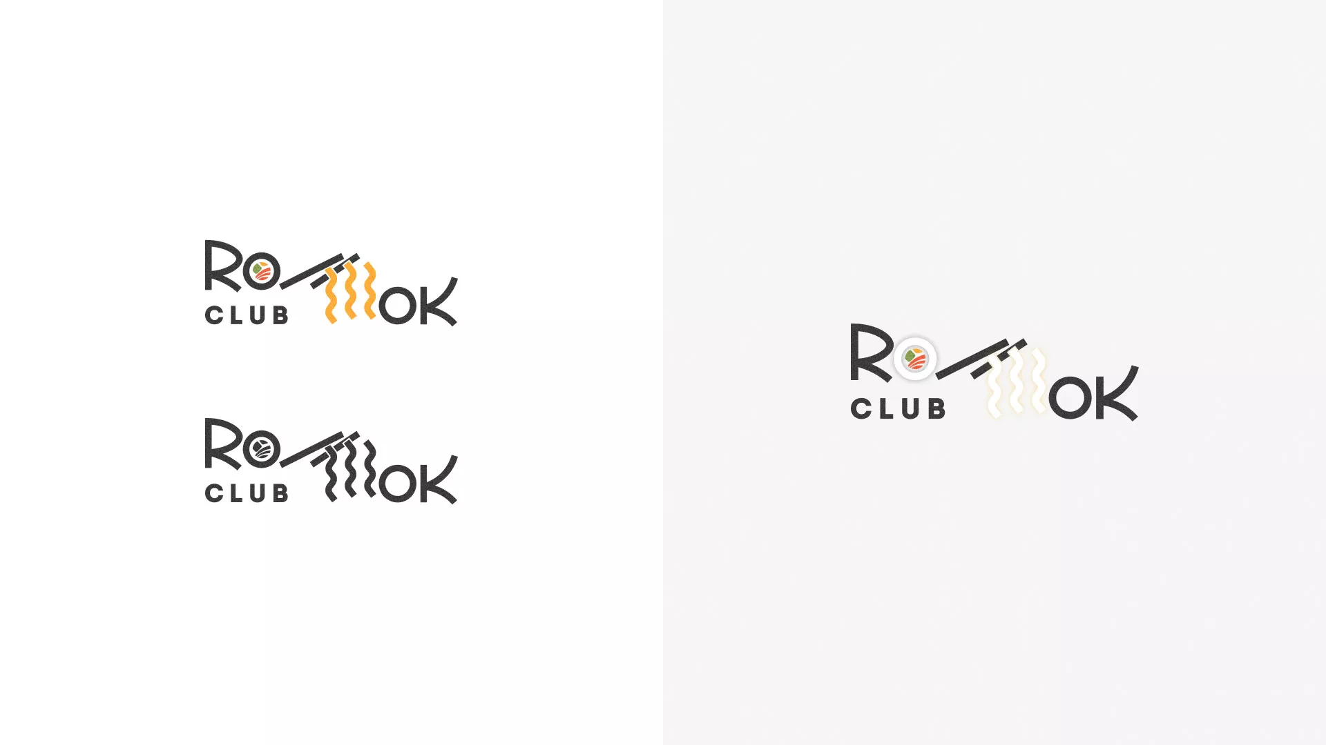Создание логотипа суши-бара «Roll Wok Club» в Калаче-на-Дону